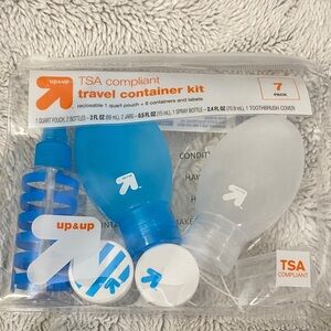 Travel Container Kit - Blue and White